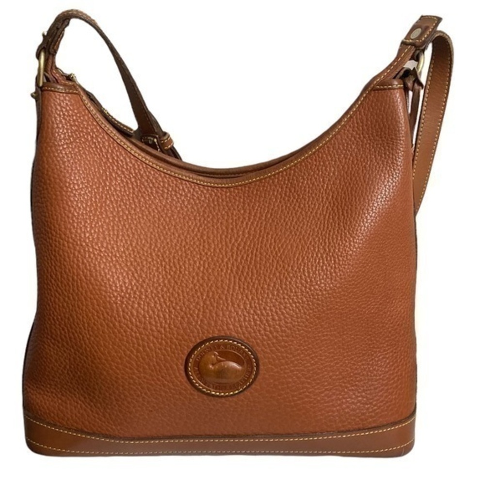 Dooney & Bourke brown leather vintage shoulder bag